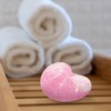 Bola de Baño Corazón 40g Sal Marina, Lavanda Púrpura