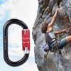 Safety Lock O Buckle Outdoor Rock Mountain Climbing Rescue Carabiner