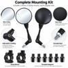 Folding Motorcycle Rearview Mirrors for Bikes & Scooters – Adjustable
