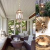 AngelcityCC Outdoor Pendant Light Fixture, Farmhouse Exterior Hanging Lights with
