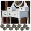 Knober 10 x Furniture Knobs Ceramic in Taupe White Grey