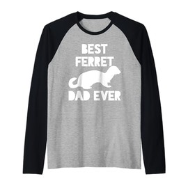 Ferret Papa Papa Fäter Tag Raglan Baseball Tee