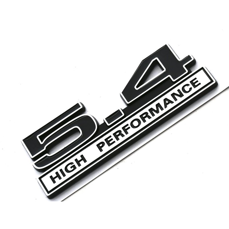 2pcs 5.4L Liter High Performance Badge V6 Engine Emblems Badge
