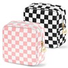Desing Wish Women's Make Up Bag Small, Pink and Black
