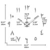 VANGOLD Wall Clock for Living Room Decor