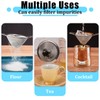 2 Pieces Fine Mesh Strainer with Handle Cocktail Strainer Stainless
