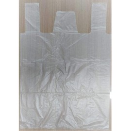 Japax HI-34 Trash Bags with Handles, Translucent, 11.8 gal (30 L), Width 19.7 x Height 27.6 inches (50 x 70 cm), Thickness 0.0008 inches (0.02 mm), Tiable Handbag, Polybag, Pack of 20