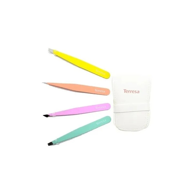 Pinza Para Depilar Cejas Profesionales De Acero Inoxidable Color Multicolor
