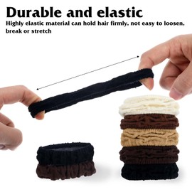 5 PCS Mini Scrunchies Small Scrunchies for Fine Hair No Damage No Breakage Hair Ties Soft Polyester Hairs Ties Skinny Scrunchie Hairs Tie Seamless Strong Stretchy Bands for Women Girls