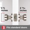 Kwikset Pismo Interior Passage Door Knob, Handle for Closet and