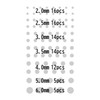 Haikyu Parts CSS-GLO-BL Round Stickers, X Series, Luminous Blue (0.08