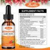 1500mg Berberine Liquid Drops Organic Ceylon Cinnamon Bitter Melon 2FL