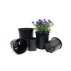 Plastic Nursery Pots Variety Pack 10 Pack 4 in to 7.5 Inch Small Medium Plants 0.25 0.35 0.5 1 gal 1.5 Gallon for Indoor and Outdoor Plants