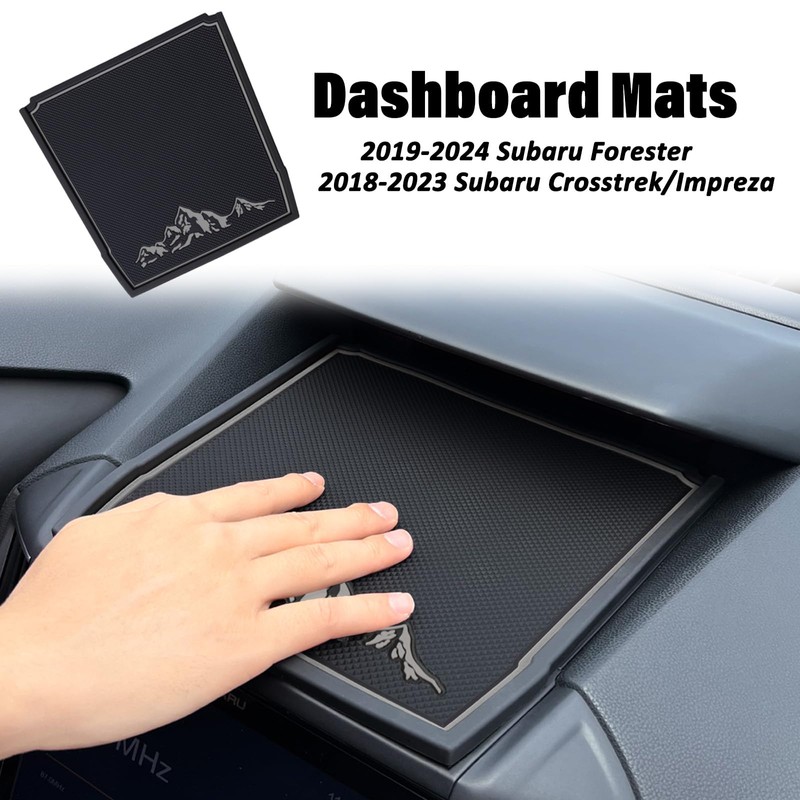 JKCOVER Dashboard Mats Compatible with Subaru Crosstrek/Impreza 2018-2022 2023 and