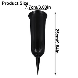 Grave Vase and Cemetery Vase - Plastic Vase for Graves, Memorial Vase for a Versatile Decorative Solution, Grave Vase Urn Vase with Base, Cemetery Vases for Indoor and Outdoor Use