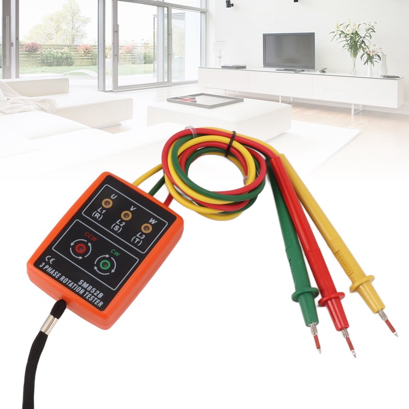 60V‑600V Three Phase Sequence Meter High Efficiency AC Phase Rotation