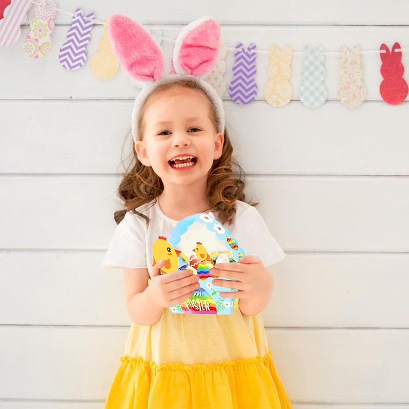 Easter Basket, Easter Gifts for Kids, 12 Pcs Easter Basket