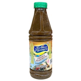 Trinidad Fresh Green Seasoning (26 Oz./750ml) | Caribbean Marinade | Condimento Verde Fresco | Halal | Vegan | (Creole Seasoning) | Perfect For Stews Soups And Curry Dishes