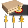 APlus 8 mm Shank Architectural Moulding Milling Cutter Set, Shaping