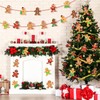 JUNEBRUSHS 57 Pcs Gingerbread Cutouts, Winter Christmas Gingerbread Bulletin Board