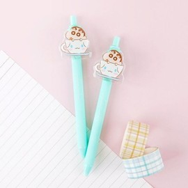 (Cellar Aid) Cinnamoroll x Crayon Shin-chan Acrylic Ballpoint Pen - Cup Design (Mint) - 12 EA / (셀러에이드)시나모롤X짱구 아크릴 볼펜-컵디자인(민트)-12EA