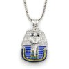 Hip Hop Bling Silver Tone King Tut Pharaoh Pendant