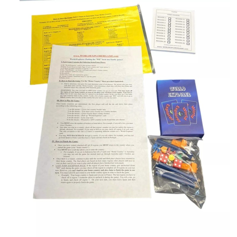 World Explorer Game Geography Board Game World Explorer Home School