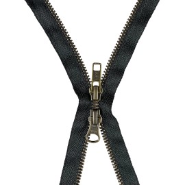 YKK #5 2-Way Antique Metal Zipper 26"