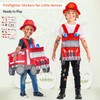 Kids Tattoos, 10 Sheets Firefighter Temporary Tattoos, Fire Truk Fake