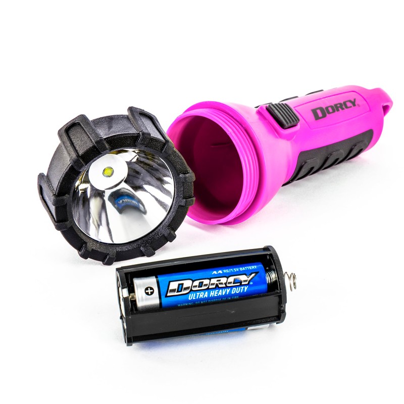 Dorcy 55 Lumen Floating Water Resistant LED Flashlight with Carabineer