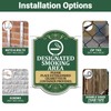 2 PC Designated Smoking Area Signs, 14"x10" Smoking Area Sign,