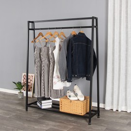 SSS Furniture Clothing Garment Rack Metal Cloth Hanger Rack Stand Clothes Drying Rack for Hanging Clothes, Clothing Racks for Boutiques(Gold)