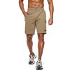 Pudolla Men's Hiking Cargo Shorts Quick Dry Outdoor Travel Shorts