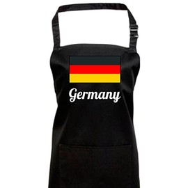ShirtInStyle Cooking Apron Bib Apron Country Countries Germany Germany, black