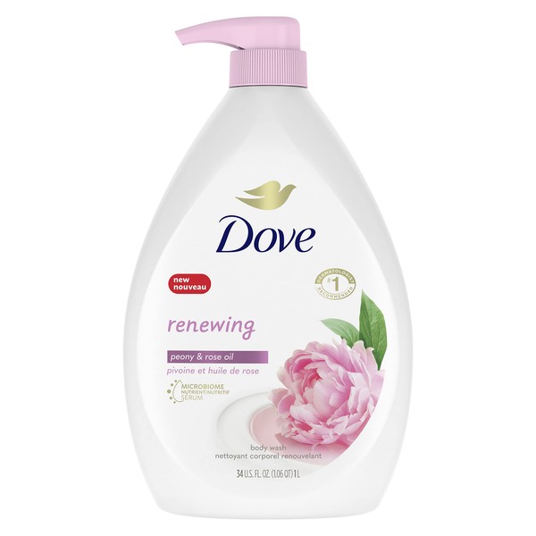 Dove Body Wash with Pump For Dewy, Supple Skin Peony