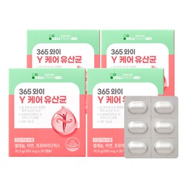 Inner wrap [Celltrion Inner Lab] 365 Y Y Care Lactobacillus 30 capsules, 4 boxes / [셀트리온 이너랩] 365 와이 Y 케어 유산균 30캡슐 4박스