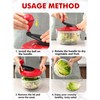 Salad Spinner Large 5L Capacity, Easy to Clean Lettuce Spinner