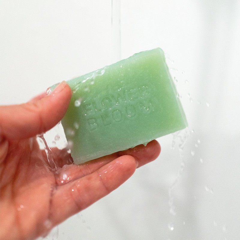 Flower Bloom, Amnesia Bar Soap, feste Seife auf Hanfbasis, handgefertigt