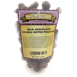 Milk Chocolate Double Dipped Peanuts, Bulk Size (1 lb. Resealable Zip Lock Stand Up Bag)