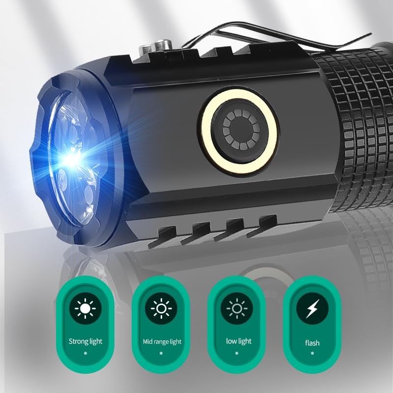 MiXXAR Rechargeable Spotlight, 3,000 Lumens Handheld Hunting Flashlight Led Spot