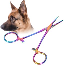 Hemostat Tweezers, Dogs Cats Hemostat Tweezers Drops Dog Care Ear Cleaning Straight Clamp Ear Hair Clip Pull Scissors