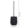 2Pcs Toilet Brush Robust Lockable Threads Efficient Safe Durable Material