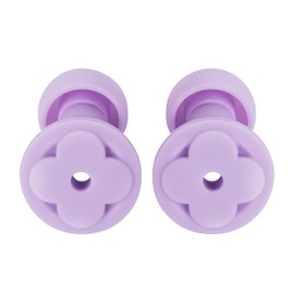 CYUK Peace Ear Plugs for Sleep - Noise Reduction Ear Plugs - Reusable Flexible Earplugs for Sleep - Travel - SNR 33dB Noise Reduction, 8 Ear Tips in XS,S,M, L (Purple, One Size)