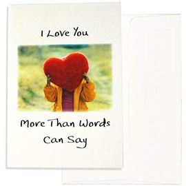 Blue Mountain Arts Greeting Card “I Love You More Than Words Can Say” Is the Perfect Birthday, Christmas, Anniversary, or Valentine’s Day Card for a Significant Other, by Douglas Pagels (PIX016)