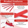 Pack of 20 Carpenter's Pencils, 175 mm Red Pencil, Construction