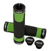 AWE® AWEGrip™ Alloy BMX MTB Bicycle Handlebar Locking Grips (Black/Green)