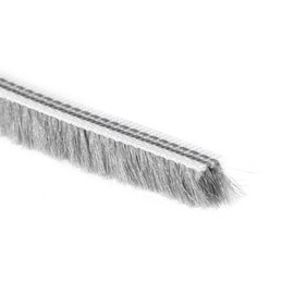 sourcing map Brush Weather Stripping, 5M/16.4Ft Card-Slot Seal Strip Pile Weatherstrip Door Sweep Brush for Door Window, 6x8mm/WxH