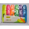 DOLLAR HL625 Neon Fluorescent Highlighter Pens, MULTICOLOUR, Pack of 6,