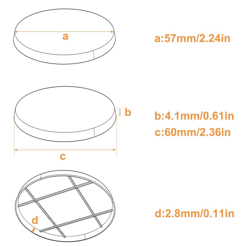 20 pcs 60mm Base Round Model Base Can be Used
