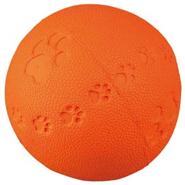 Trixie Natural Rubber Toy Dog Ball, 9 cm (Multi-color) Pack of 1